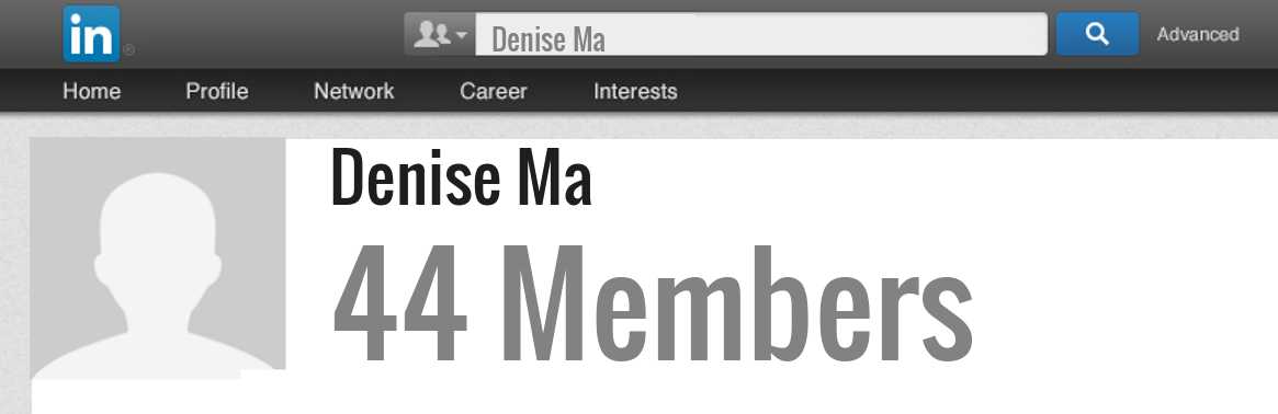 Denise Ma linkedin profile