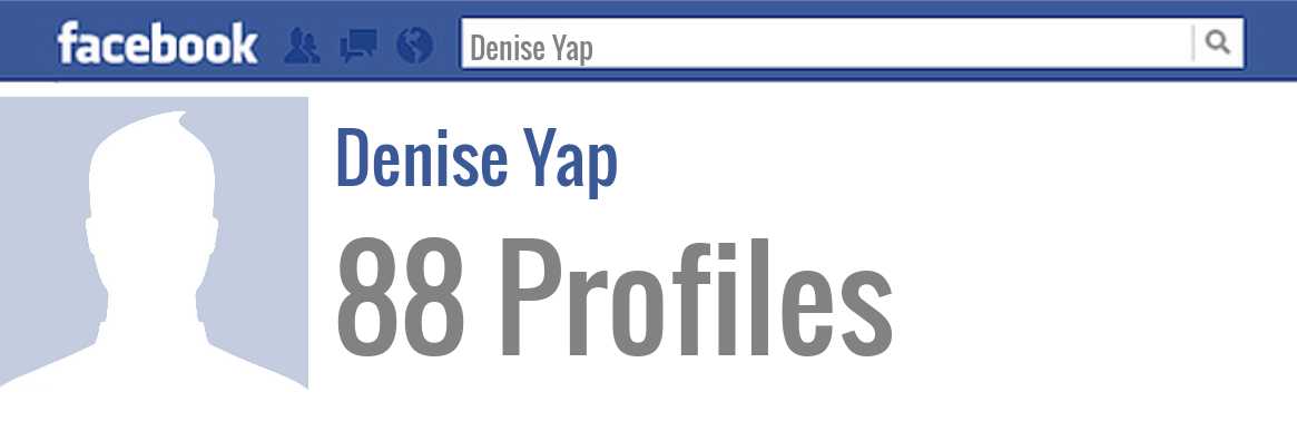 Denise Yap facebook profiles
