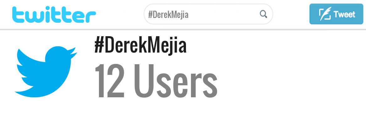 Derek Mejia twitter account