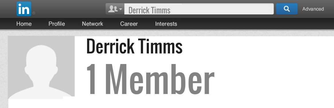 Derrick Timms linkedin profile