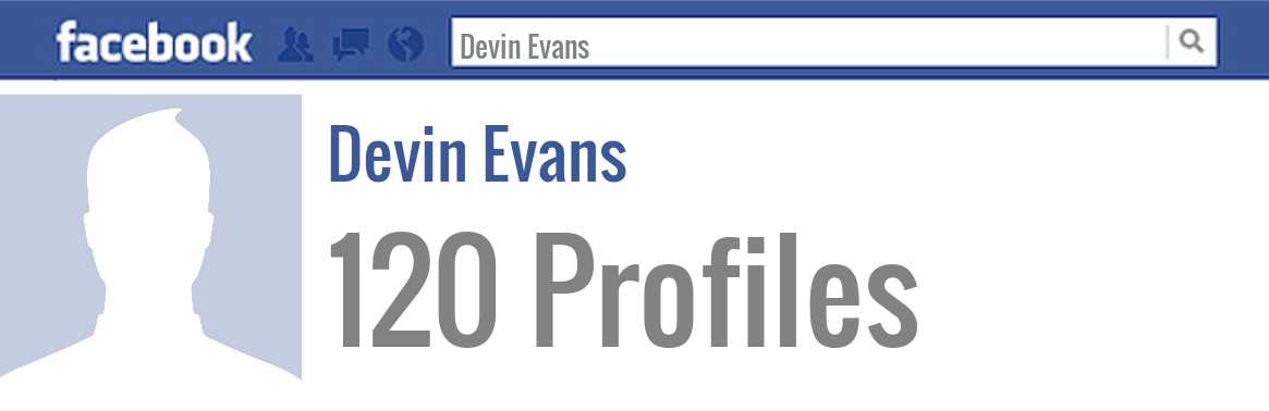 Devin Evans facebook profiles
