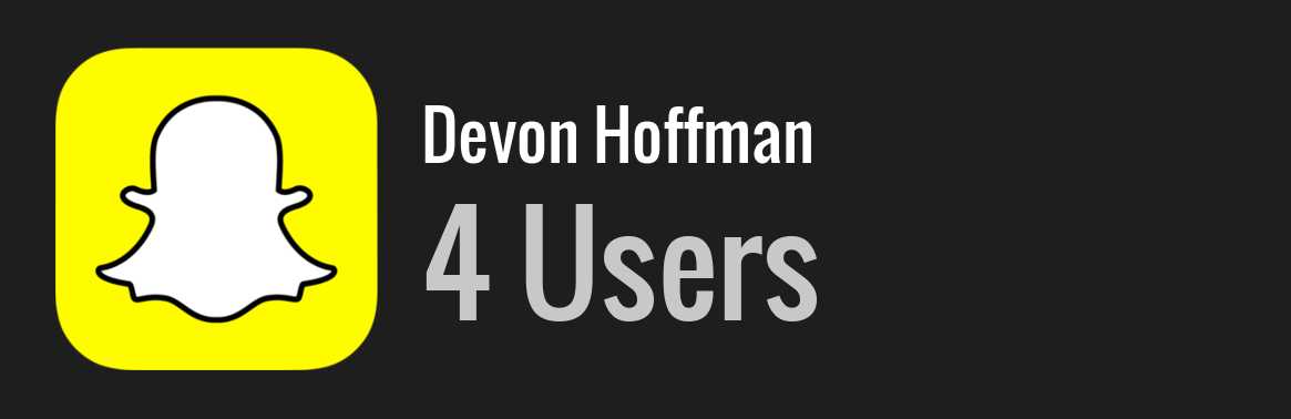 Devon Hoffman snapchat