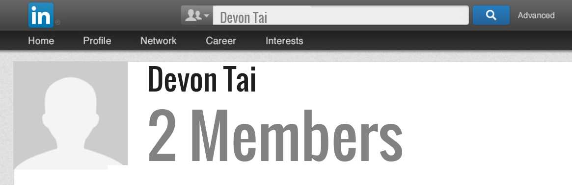 Devon Tai linkedin profile