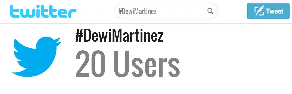 Dewi Martinez twitter account