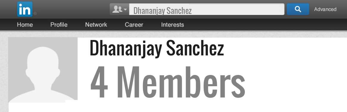 Dhananjay Sanchez linkedin profile