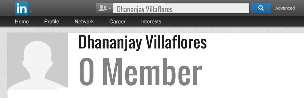 Dhananjay Villaflores linkedin profile