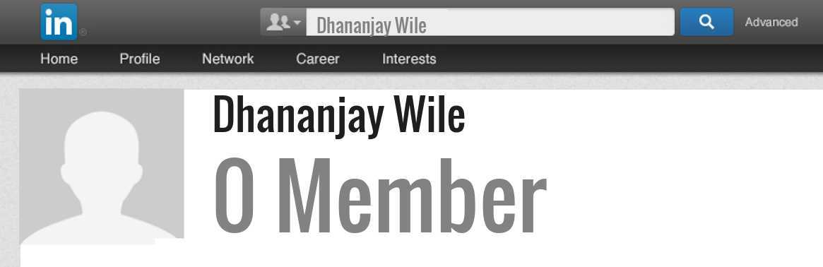 Dhananjay Wile linkedin profile