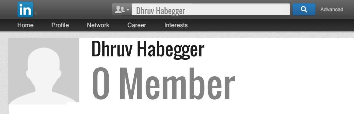 Dhruv Habegger linkedin profile