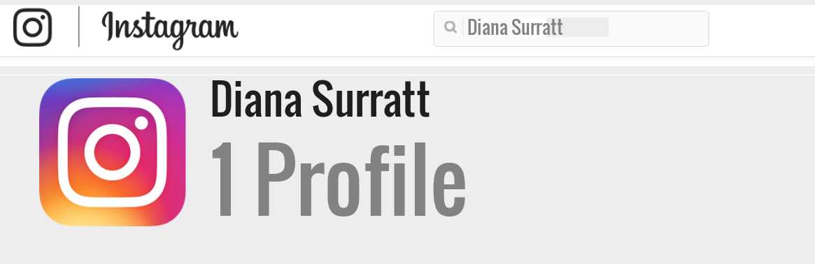 Diana Surratt instagram account
