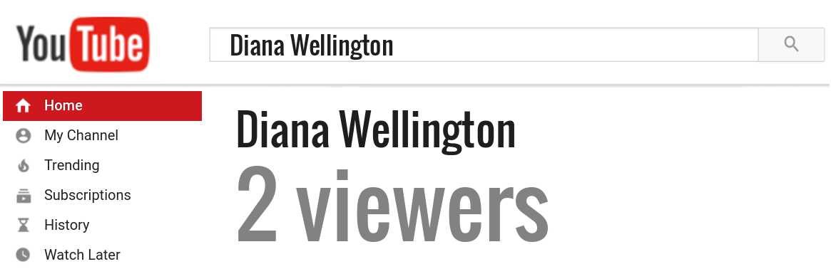Diana Wellington youtube subscribers