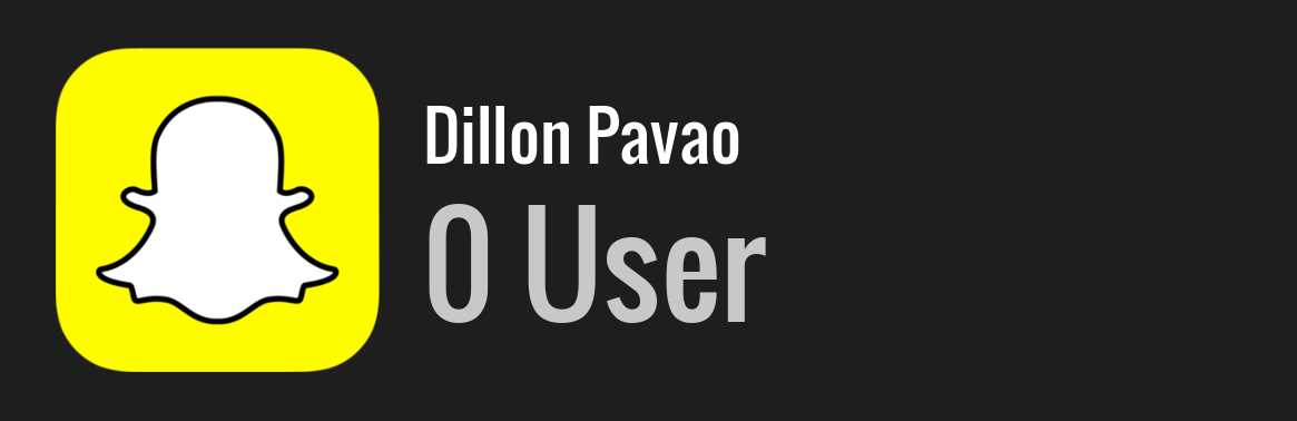 Dillon Pavao snapchat