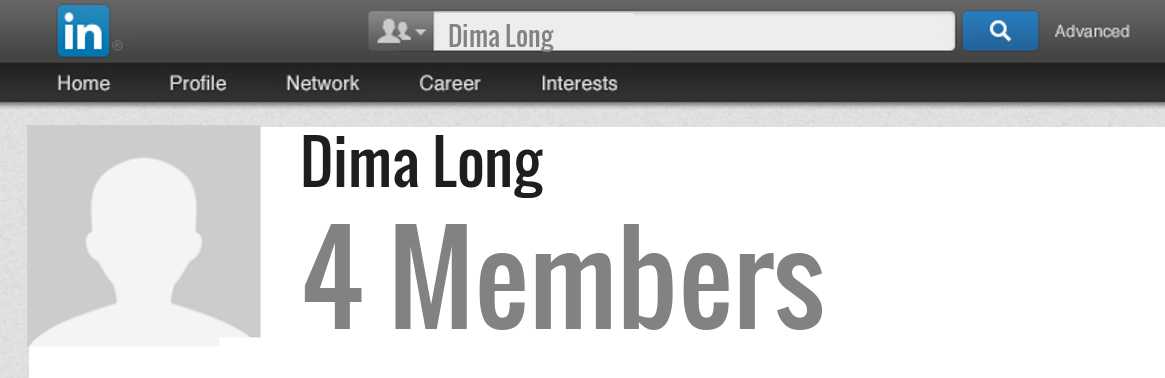 Dima Long linkedin profile