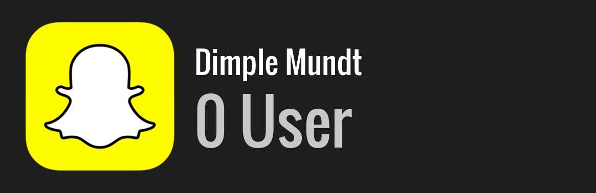 Dimple Mundt snapchat