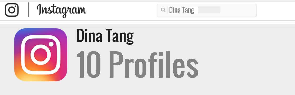 Dina Tang instagram account
