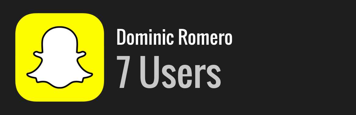 Dominic Romero snapchat