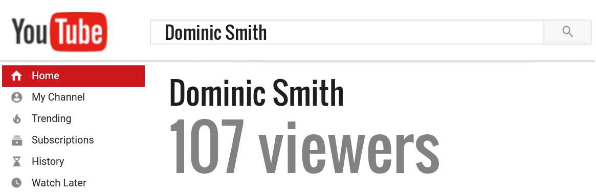 Dominic Smith youtube subscribers
