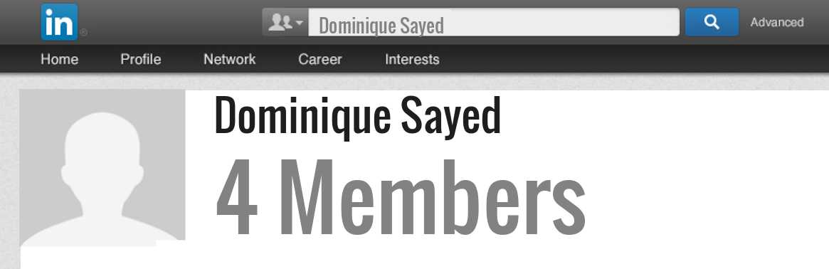 Dominique Sayed linkedin profile