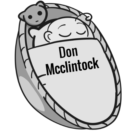 Don Mcclintock sleeping baby