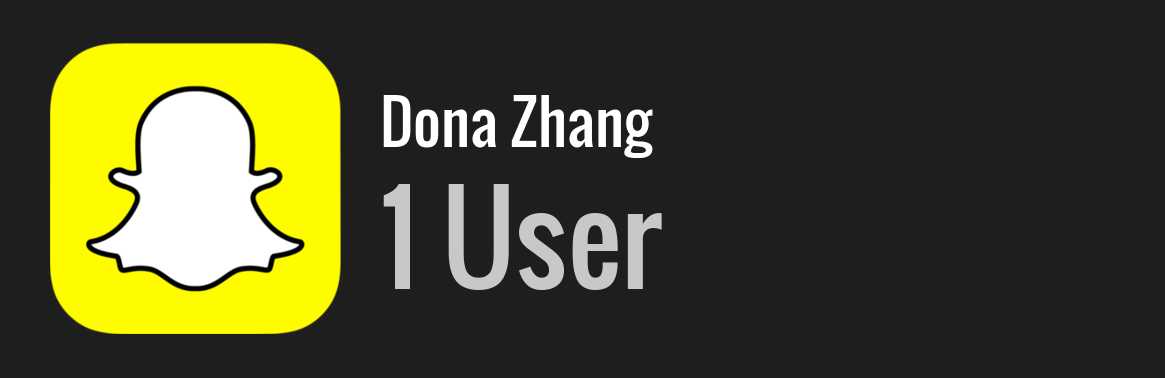 Dona Zhang snapchat
