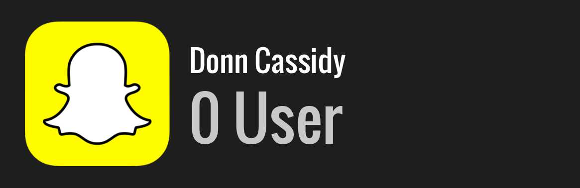 Donn Cassidy snapchat