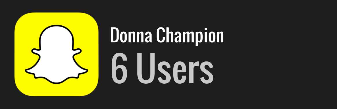 Donna Champion snapchat