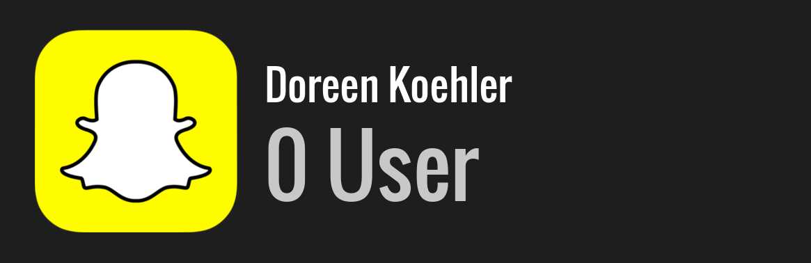 Doreen Koehler snapchat