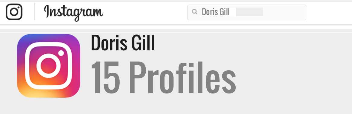 Doris Gill instagram account