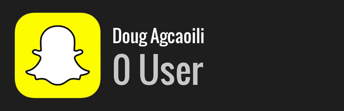 Doug Agcaoili snapchat