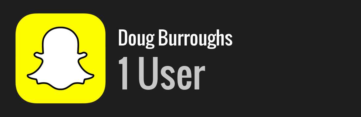 Doug Burroughs snapchat