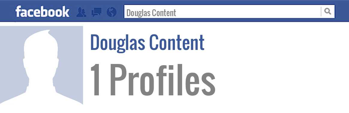 Douglas Content facebook profiles