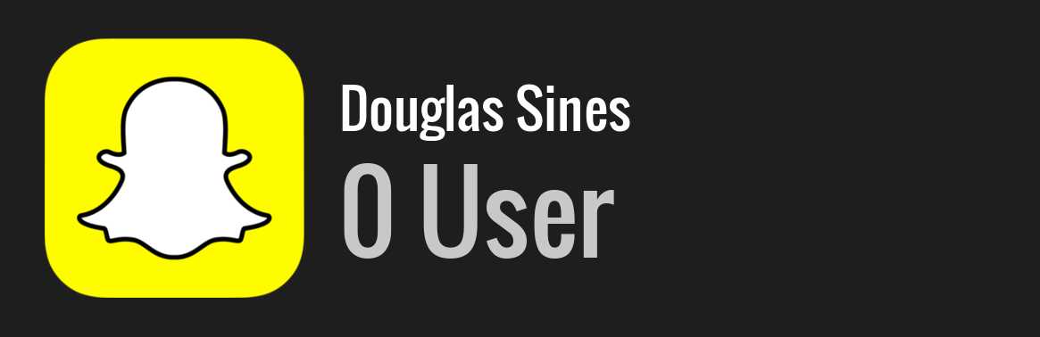 Douglas Sines snapchat