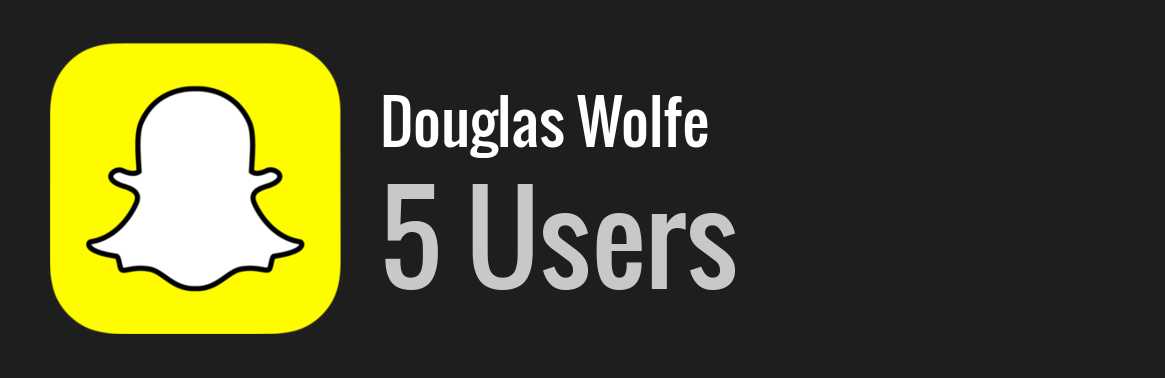 Douglas Wolfe snapchat