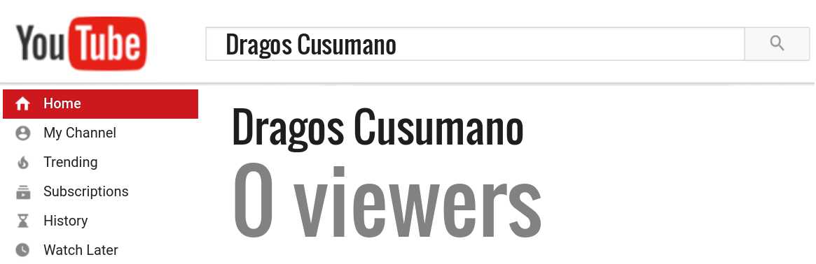 Dragos Cusumano youtube subscribers