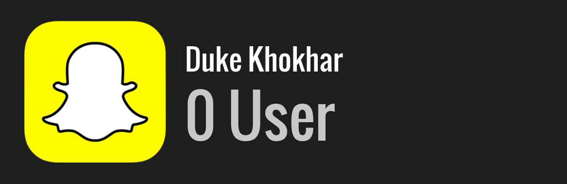 Duke Khokhar snapchat