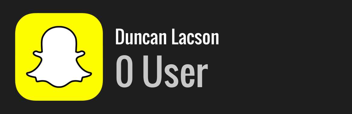 Duncan Lacson snapchat