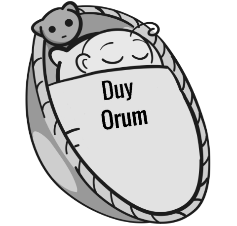 Duy Orum sleeping baby