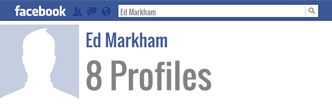 Ed Markham facebook profiles