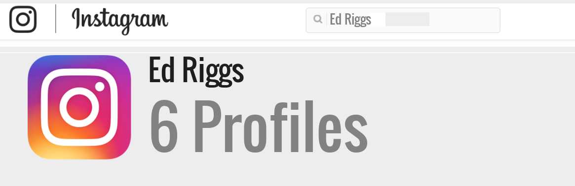 Ed Riggs instagram account