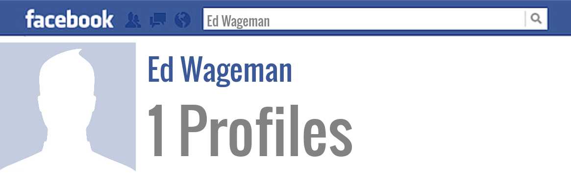 Ed Wageman facebook profiles