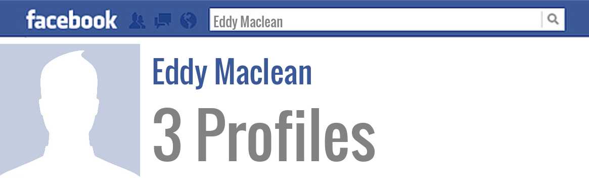 Eddy Maclean facebook profiles