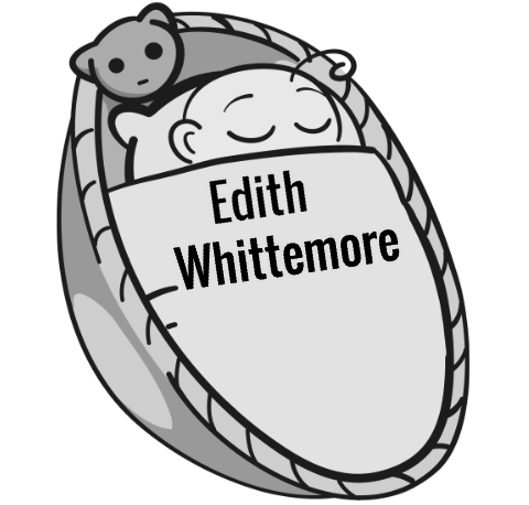 Edith Whittemore sleeping baby