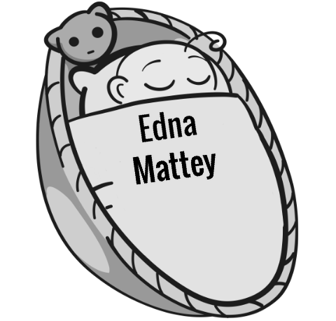 Edna Mattey sleeping baby