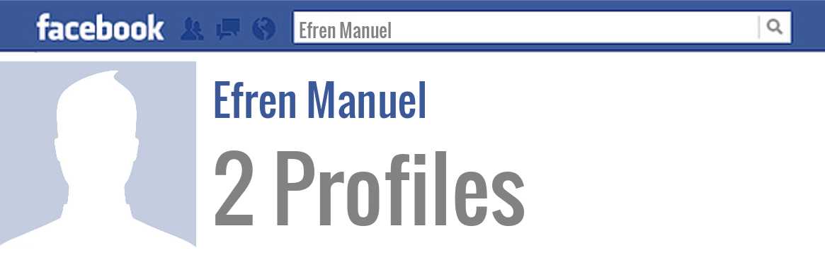 Efren Manuel facebook profiles