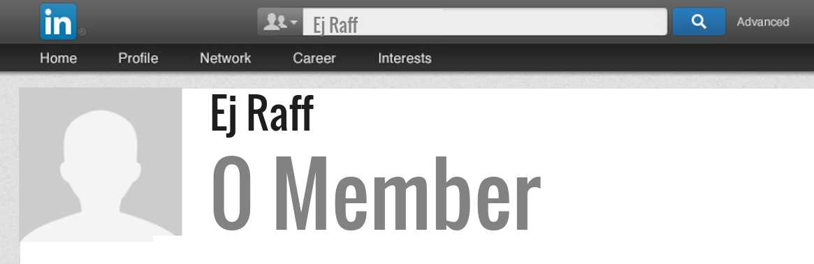 Ej Raff linkedin profile
