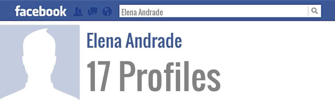 Elena Andrade facebook profiles