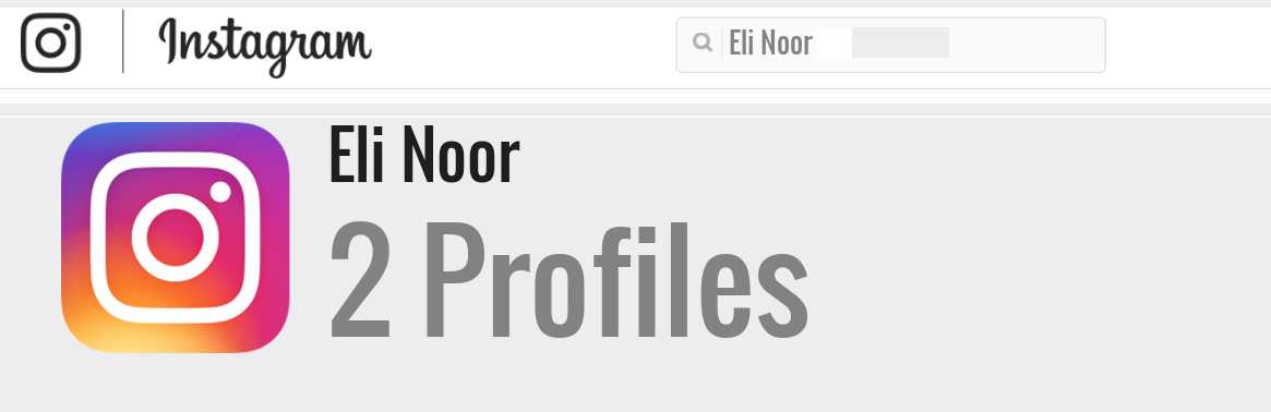 Eli Noor instagram account