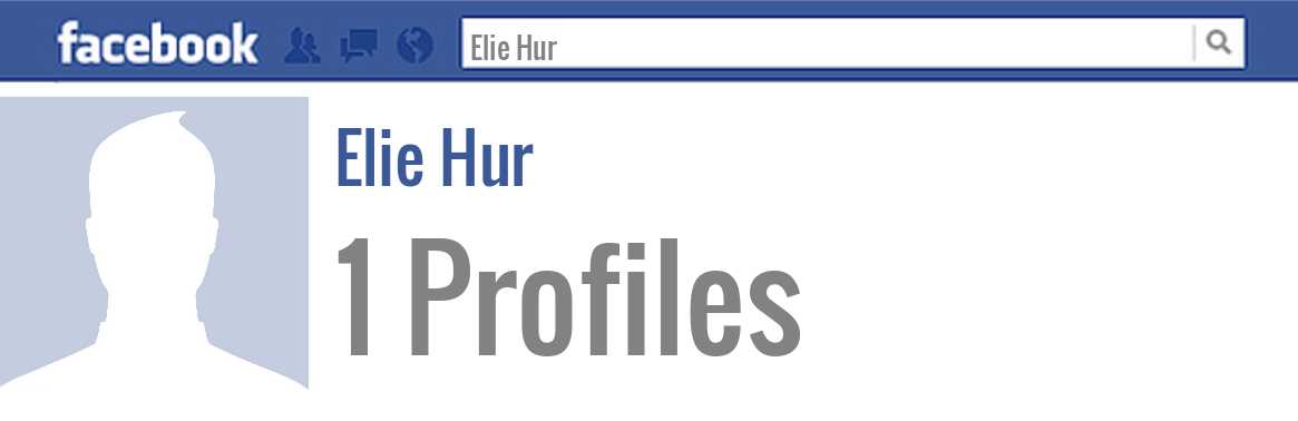 Elie Hur facebook profiles