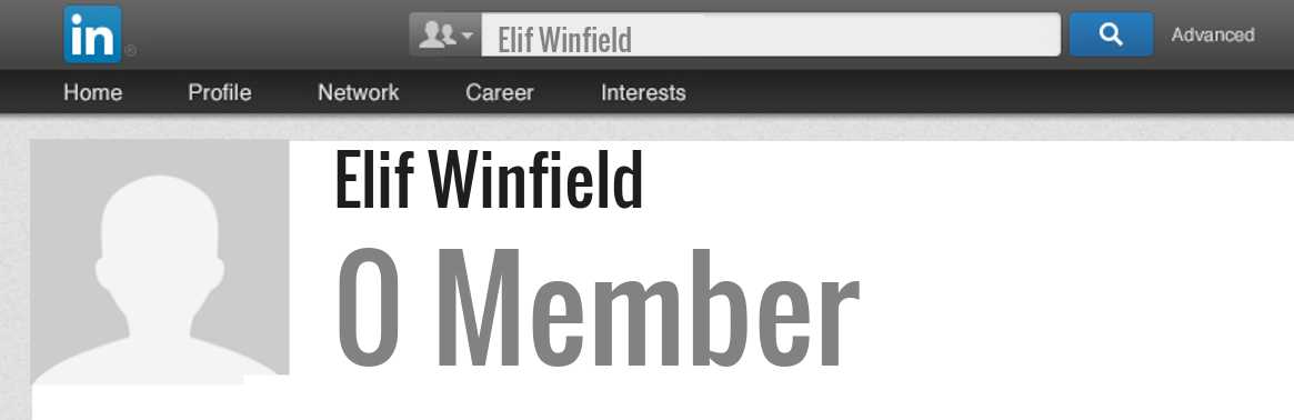 Elif Winfield linkedin profile