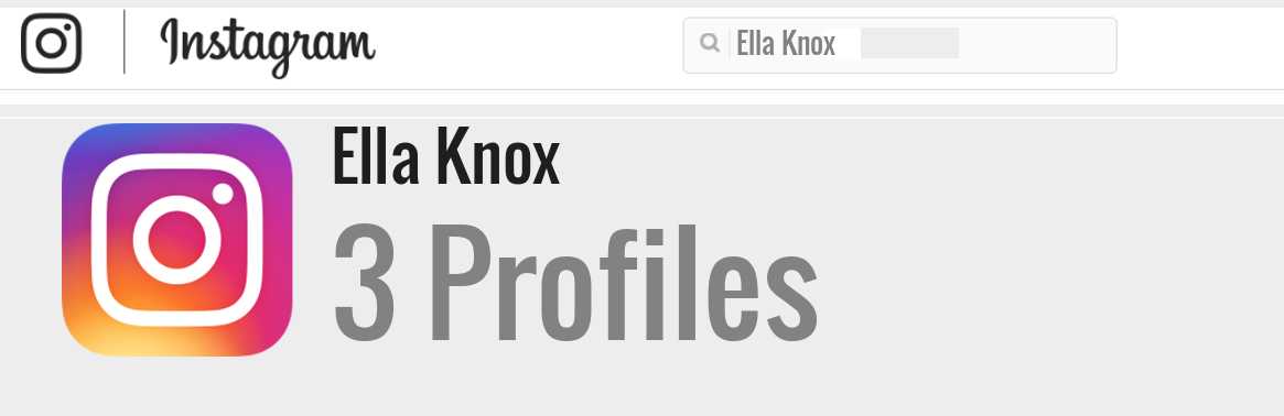 Ella knox official instagram