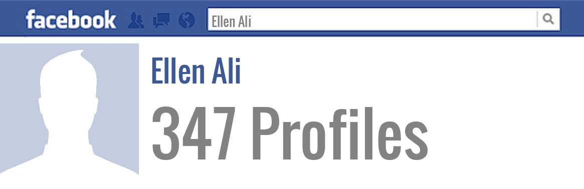 Ellen Ali facebook profiles